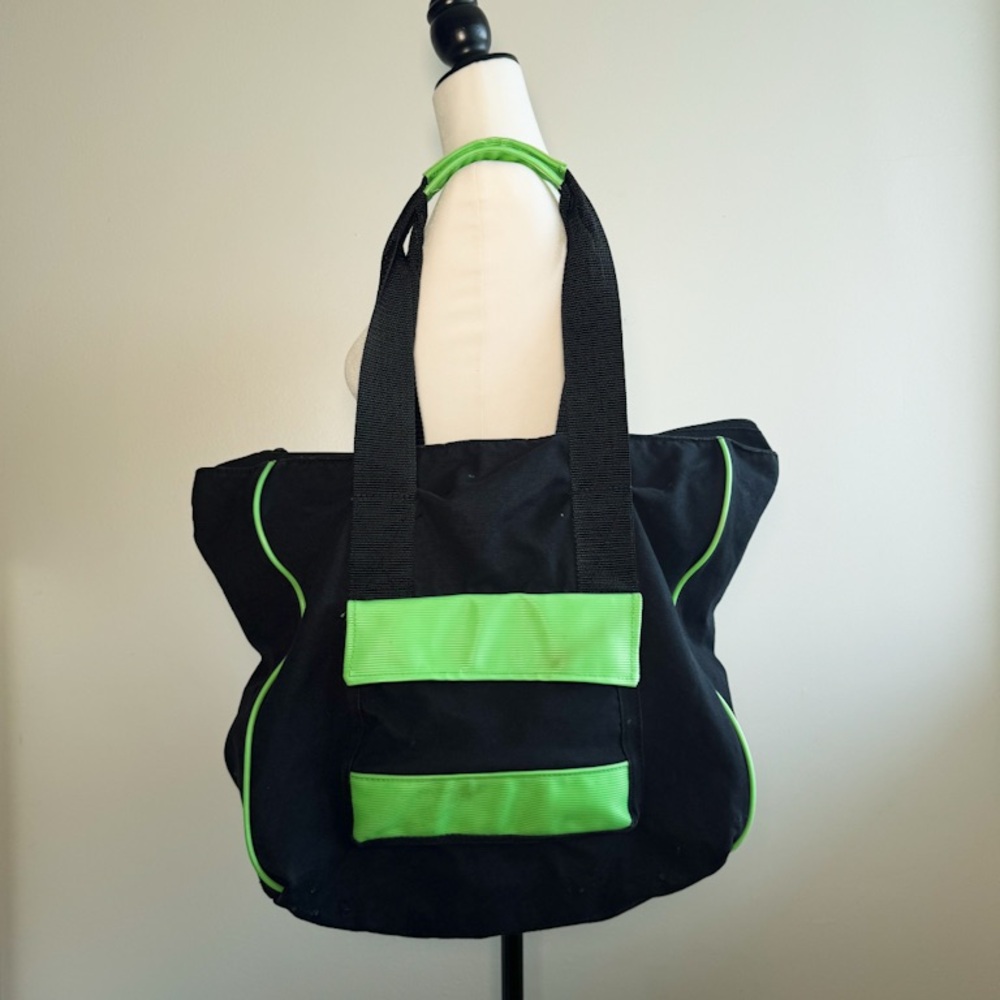 Black and Green Tote Bag